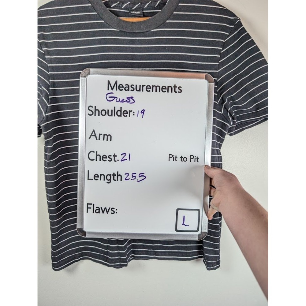 Guess Jeans x Places + Faces  T-Shirt Men's Large‎ 3M Stripe Streetwear Retro - Picture 3 of 8